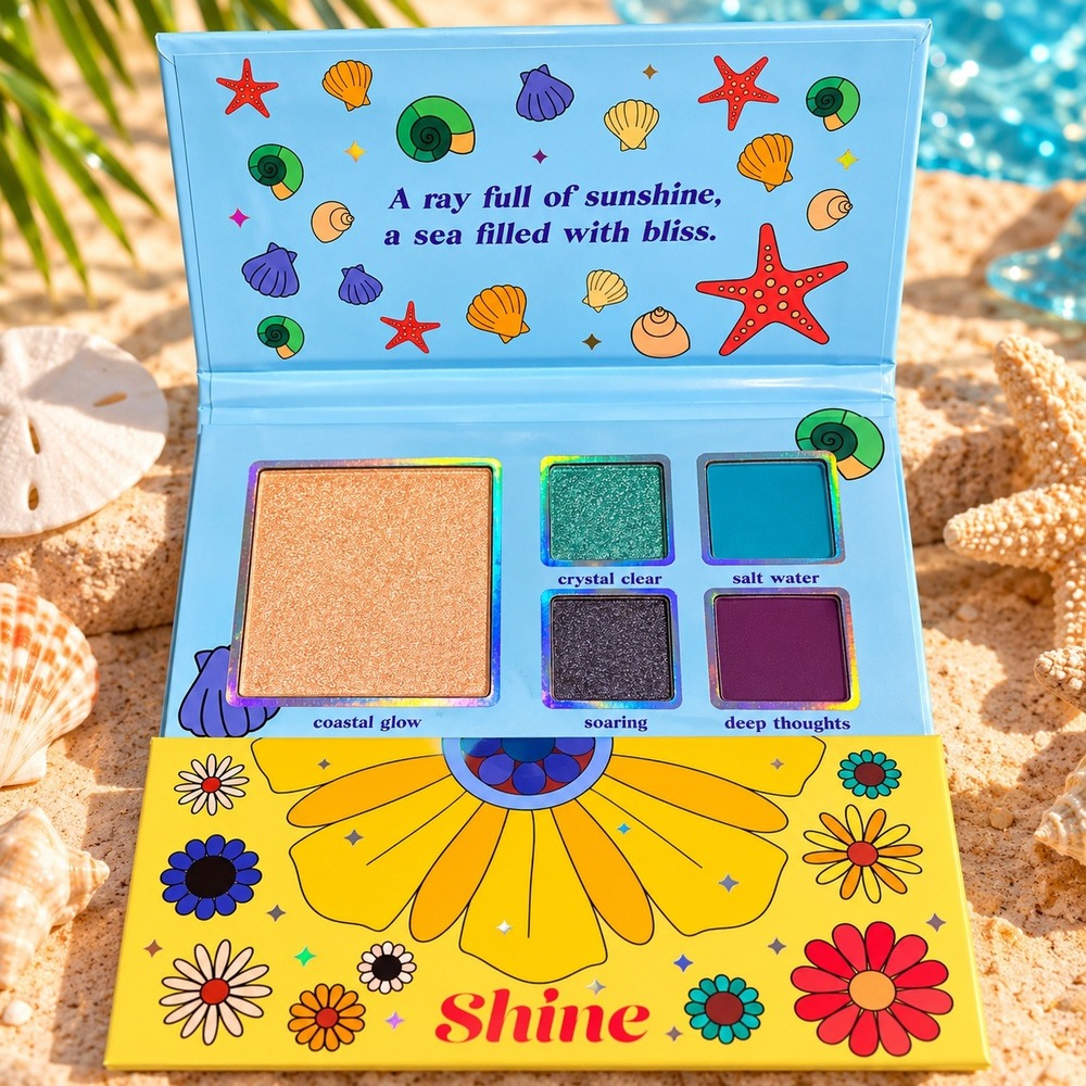 Kara Beauty Sea Me Shine Creative Beauty Palette Eyeshadow Blush Highlighter